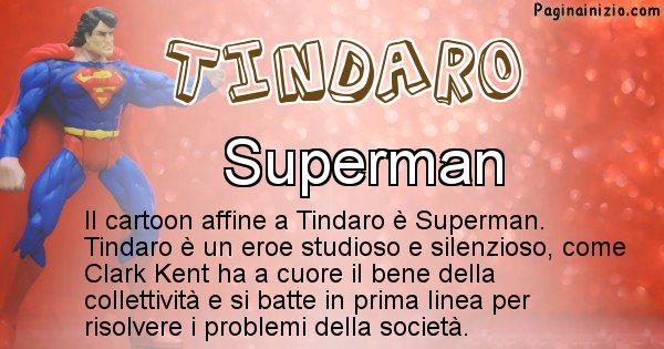 Tindaro - Personaggio dei cartoni associato a Tindaro