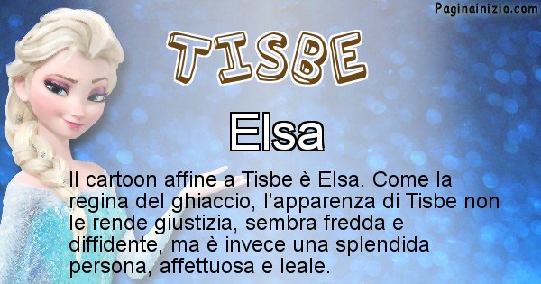 Tisbe - Personaggio dei cartoni associato a Tisbe