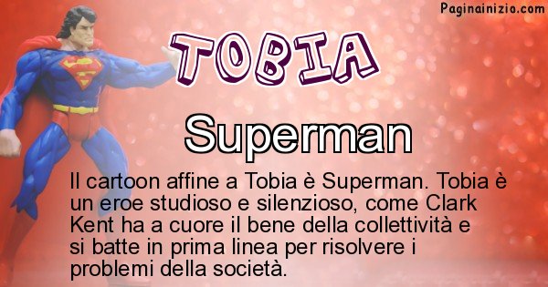 Tobia - Personaggio dei cartoni associato a Tobia