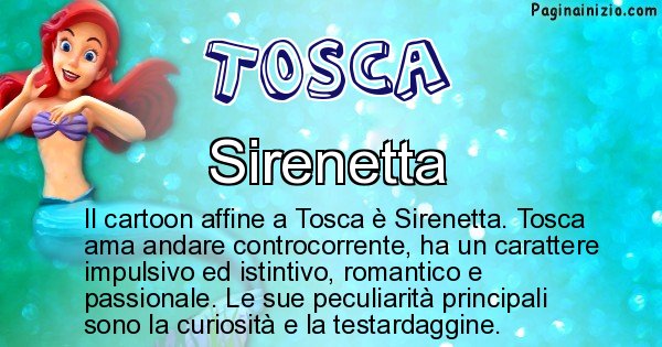 Tosca - Personaggio dei cartoni associato a Tosca