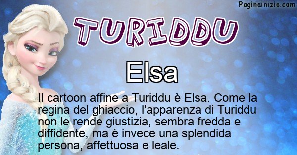 Turiddu - Personaggio dei cartoni associato a Turiddu