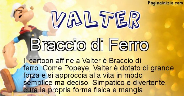 Valter - Personaggio dei cartoni associato a Valter