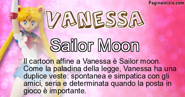Vanessa - Personaggio dei cartoni associato a Vanessa