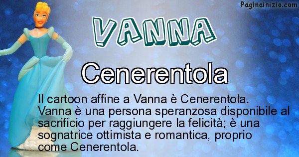 Vanna - Personaggio dei cartoni associato a Vanna