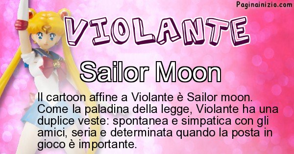 Violante - Personaggio dei cartoni associato a Violante