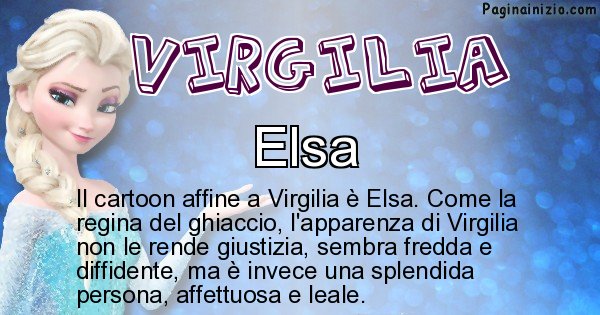Virgilia - Personaggio dei cartoni associato a Virgilia