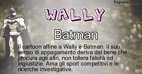 Wally - Personaggio dei cartoni associato a Wally
