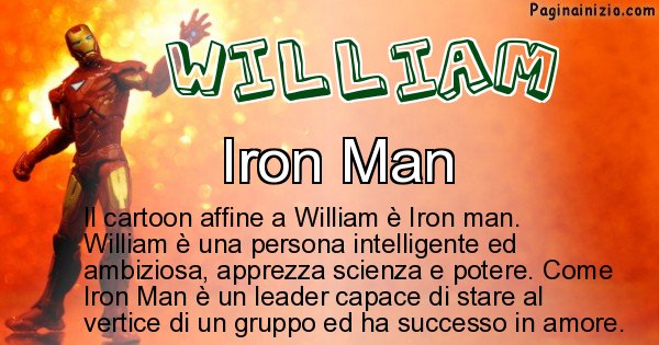 William - Personaggio dei cartoni associato a William