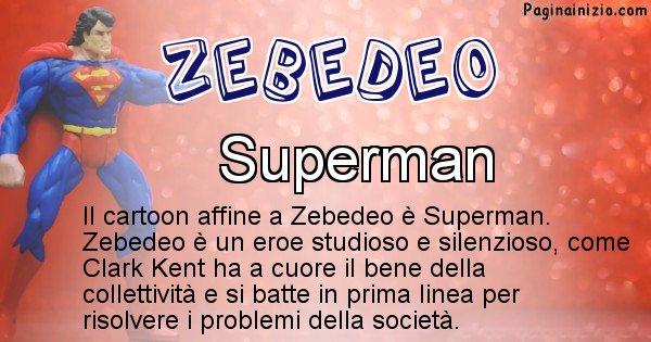 Zebedeo - Personaggio dei cartoni associato a Zebedeo