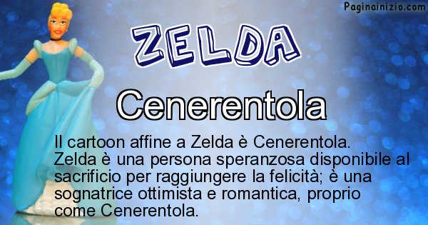 Zelda - Personaggio dei cartoni associato a Zelda
