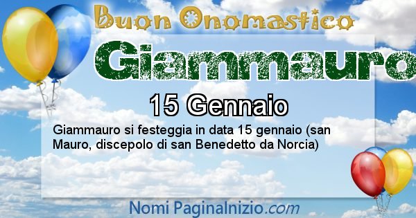 Giammauro - Onomastico del nome Giammauro