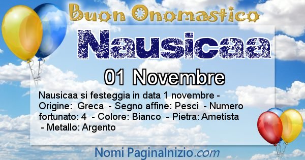 Nausicaa - Onomastico del nome Nausicaa