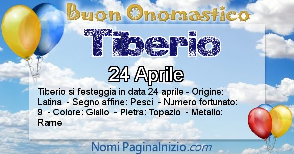 Tiberio - Onomastico del nome Tiberio