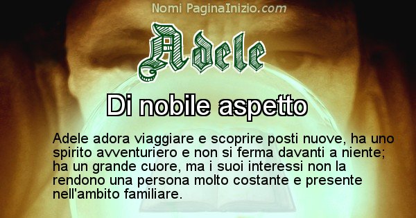 Adele - Significato reale del nome Adele