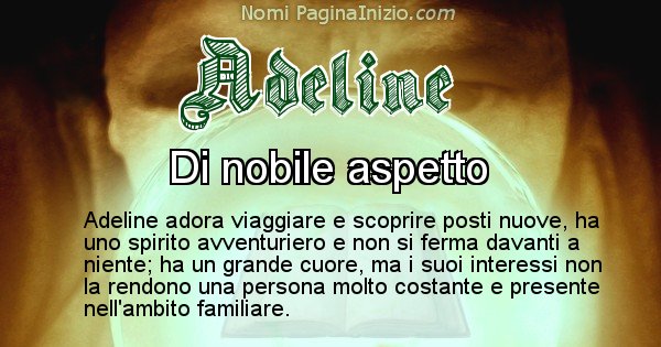 Adeline - Significato reale del nome Adeline