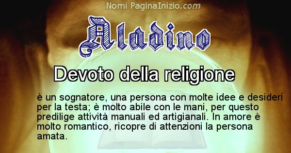 Aladino - Significato reale del nome Aladino