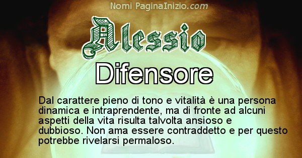 Alessio - Significato reale del nome Alessio