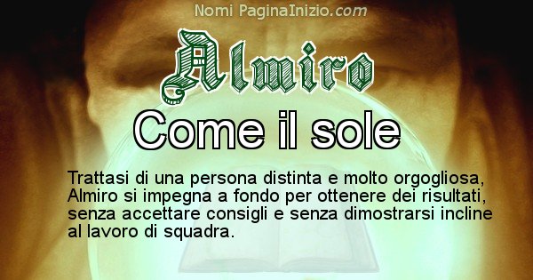 Almiro - Significato reale del nome Almiro