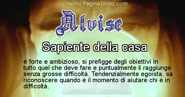 Alvise - Significato reale del nome Alvise