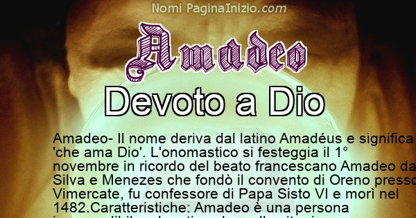 Amadeo - Significato reale del nome Amadeo