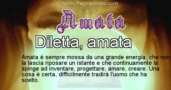 Amata - Significato reale del nome Amata