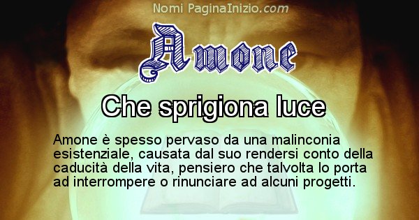 Amone - Significato reale del nome Amone