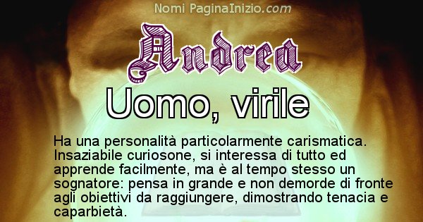 Andrea - Significato reale del nome Andrea