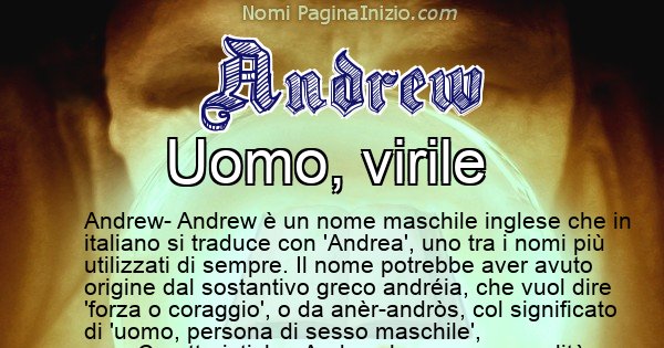 Andrew - Significato reale del nome Andrew