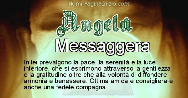 Angela - Significato reale del nome Angela