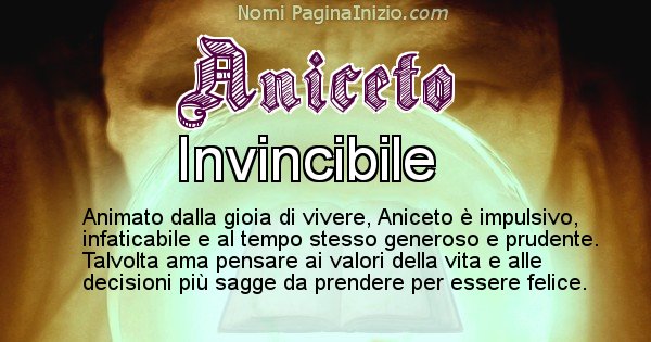 Aniceto - Significato reale del nome Aniceto