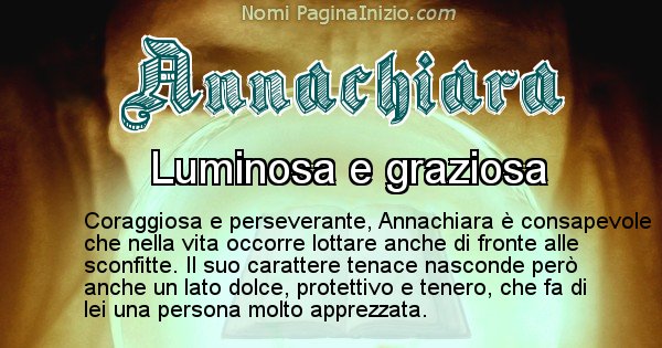 Annachiara - Significato reale del nome Annachiara