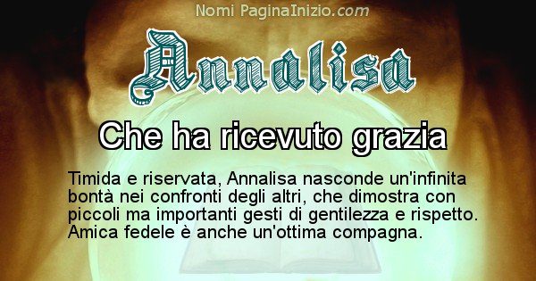 Annalisa - Significato reale del nome Annalisa