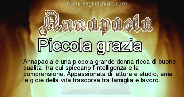 Annapaola - Significato reale del nome Annapaola