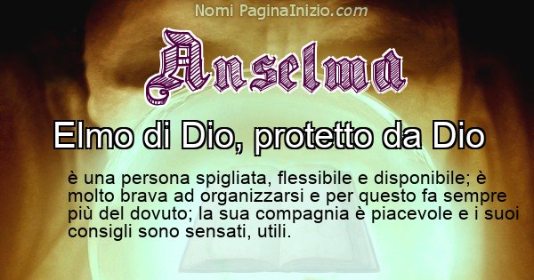 Anselma - Significato reale del nome Anselma