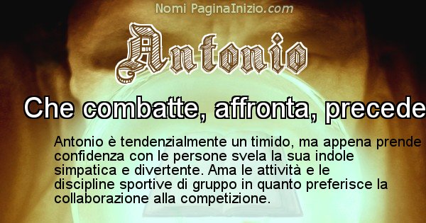 Antonio - Significato reale del nome Antonio