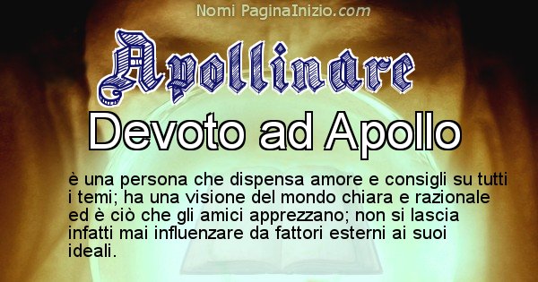 Apollinare - Significato reale del nome Apollinare