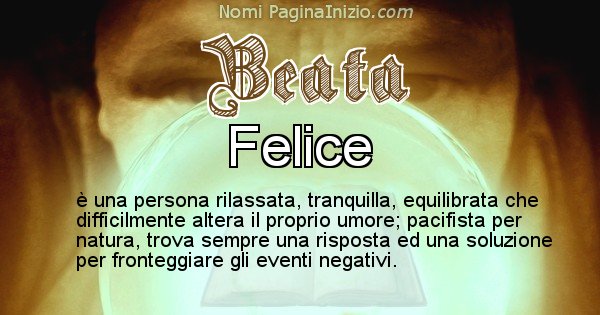 Beata - Significato reale del nome Beata