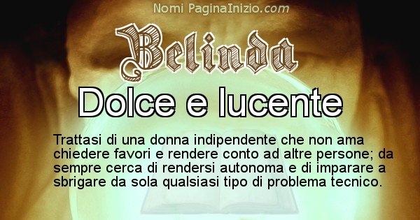 Belinda - Significato reale del nome Belinda