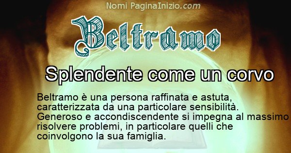 Beltramo - Significato reale del nome Beltramo