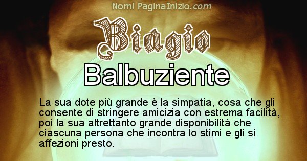 Biagio - Significato reale del nome Biagio