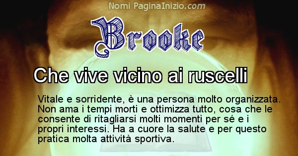 Brooke - Significato reale del nome Brooke