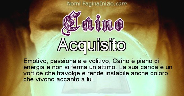 Caino - Significato reale del nome Caino