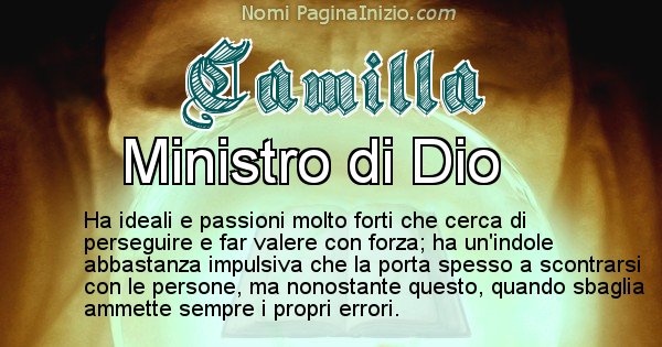 Camille: significato del nome, curiosità, onomastico