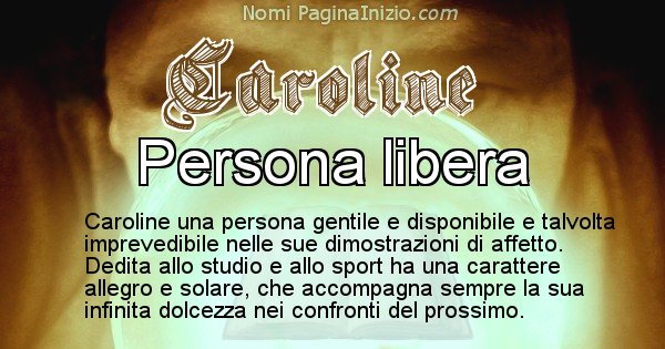 Caroline - Significato reale del nome Caroline