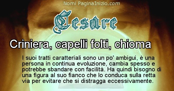 Cesare - Significato reale del nome Cesare