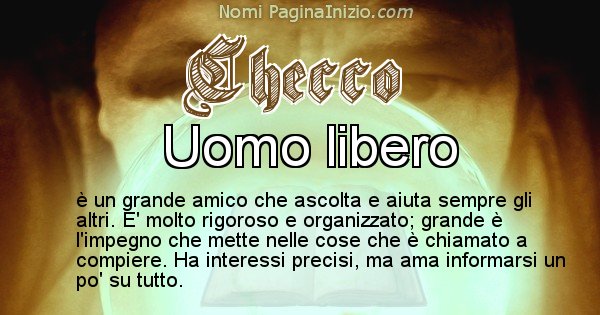 Checco - Significato reale del nome Checco