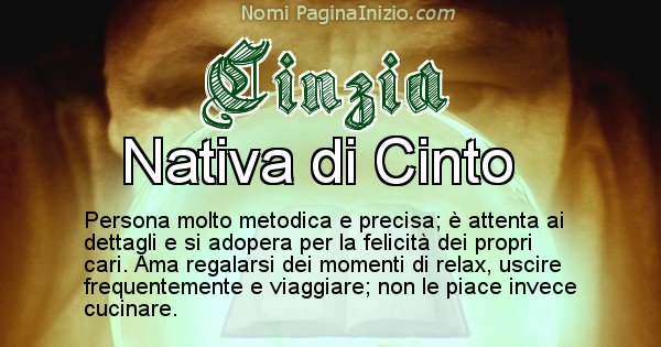 Cinzia - Significato reale del nome Cinzia