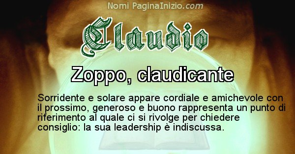 Claudio - Significato reale del nome Claudio
