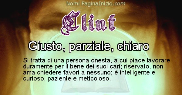 Clint - Significato reale del nome Clint