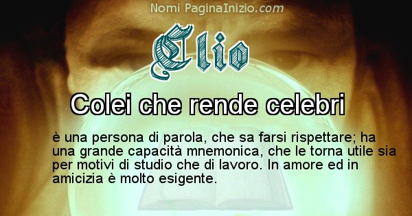 Clio - Significato reale del nome Clio